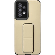 The Gencoo Samsung Galaxy A53 5g Kılıf Mega Standlı Silikon - Gold