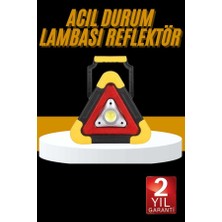 Zero Land Aconcept Reflektör Işıklı Ikaz Lambası Şarjlı Çok Fonksiyonlu Işıklı Üçgen Reflektör