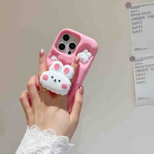 IPHONE 14PROMAX Uyumlu Standlı Popsoketli Silikon Koruyucu Kılıf