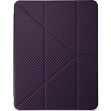 Hsc Bilişim Ipad Pro 13 (2024) Kılıf Color Karbon Tablet Kılıfı - Derin Mor