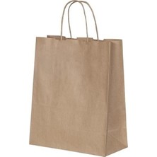 Brf Store Yavuzsell Burgu Saplı Kağıt Poşet Çanta 25X12X31 cm (10 Adet)