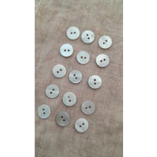 ILCARE Doğal Agoya Hakiki Inci Midye Kabugu   Sedef Düğme 10 mm 15 Adet