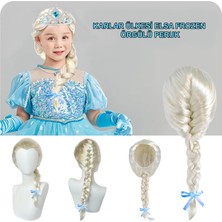Bezos Platin Altın Dore Renk Karlar Ülkesi Elsa Frozen Peruğu Çocuk Boy