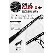 Oslo Carp-X 300CM 3.5 Lbs Teleskopik Karbon Sazan Olta Kamışı