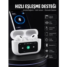 AyrStore Dokunmatik Ekranlı Anc/enc Yeni Nesil Pro Bluetooth Kulaklık Dokunmatik Ekran Yeni Nesil