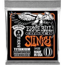 Brf Store Yavuzsell Ernie Ball Hybrid Slinky Kaplamalı Titanyum Rps Elektro Gitar Telleri, Ölçü 9-46