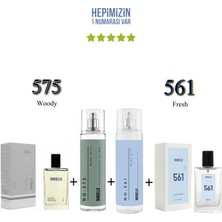 Bargello 575 + 561 Erkek Parfüm Edp 50 ml Woody/fresh + No: 575 + No: 561 Erkek Body Mist Edt 210 ml Woody/fresh -MNMS575561BMSET