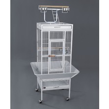 Aconcept Dayang Papağan Kafes Ayaklı 45.7X45.7X156CM Beyaz
