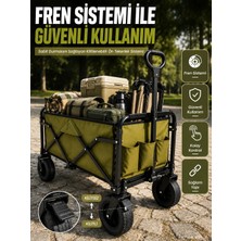 Dunai 9 cm Kalın Tekerlekli Çok Amaçlı Katlanır Yük Taşıma Arabası