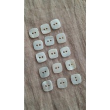 ILCARE Doğal Trokas Hakiki Inci Midye Kabugu  Sedef  Düğme -10 mm 15 Adet