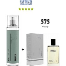 Bargello 575 Erkek Parfüm Edp 50 ml Woody + No: 575 Erkek Body Mist Edt 210 ml Woody -MNMS575BM