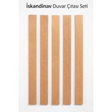 Zepet Iskandinav Duvar Çıtası Seti 5 Adet