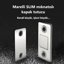AvantajAl Marelli Slim Mıknatıslı Kapak Tutucu Kapı Çekmece Tutucu Çıt Çıt 1 Adet