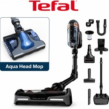 Tefal TY99F1 X-Force Flex 15.60 Animal  230 Air Watt Kablosuz Şarjlı Dikey Süpürge + Aqua Head Mop Başlık