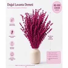 Rosess Şoklanmış Dökülmeyen Dayanıklı Gerçek Pembe Lavanta Demeti - Aranjman | Dekor | Süs