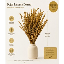 Rosess Şoklanmış Dökülmeyen Dayanıklı Gerçek Sarı Lavanta Demeti - Aranjman | Dekor | Süs