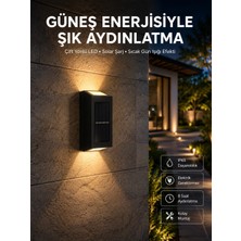 Tech Butiq Yeni Model Solar Çift Taraflı Duvar Lambası Dekoratif Duvar Lambası