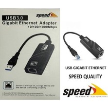 Hsc Bilişim Speed SP-UE050 USB 3.0 To RJ45 10/100/1000 Mbps Gigabit Ethernet Çevirici