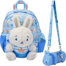 Smiggle Tenny Peluşlu Krel Boy Okul Çantası Suluk 2'li Set