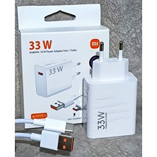 Kotenart Xiaomi Type-C Android Uyumlu Redmi K30 K40 Pro X3 Poco Mi 11 10 Pro 33W Turbo Hızlı Şarj Aleti ve Kablosu 6A Set