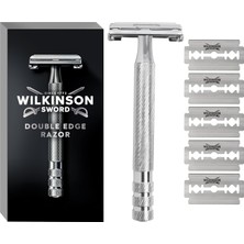 Hsc Bilişim Wilkinson Sword Klasik Vintage Yüksek Kaliteli Tıraş Rendesi, Tam Metalden 5 Çift Bıçak Ağzı Dahil