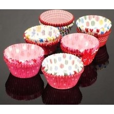 Hsc Bilişim Orret 100 Adet Desenli Cupcake Kalıbı,renkli Browni ve Muffin Kabı,kağıdı