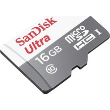 Hsc Bilişim Sandisk Ultra 16 GB Microsdhc Hafıza Kartı, 80MB/SN Uhs-I Class 10 - SDSQUNS-016G-GN3MN