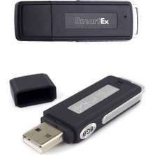 Hsc Bilişim Smartex Mini Ses Kaydedici 8 GB/150 Saat USB Ses - Mikrofon Casus - Ses Kaydedici Pendrive USB 2'si