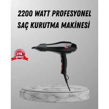 Hsc Bilişim 2200W Fön Makinesi – Profesyonel Ac Motor, Soğuk ve Sıcak Üfleme