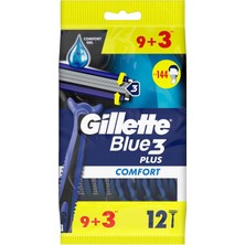 Hsc Bilişim Gillette Blue3 Comfort Kullan At Erkek Tıraş Bıçağı 9+3 Adet