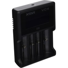 Hsc Bilişim Xtar Vc4 Li-Ion/ni-Mh Pil Şarj Cihazı Premium USB LCD Ekran ile Uyumlu 10440/14500/14650/16340/1767