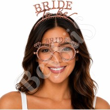 BeySüS Bride To Be Tac Gözlük Set Rose Gold
