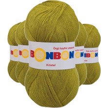 Royaleks Group 5 Adet Kristal El Örgü Lif Ipi Çimen Yeşili 98229