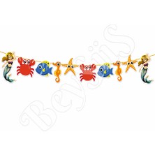 BeySüS Deniz Kızı Temalı Happy Birthday Banner