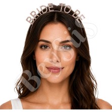 BeySüS Bride To Be Taşlı Lüx Tac Rose Gold