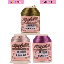 Royaleks Group 3 Adet Altınbaşak Oya ve Dantel Ipi 20 gr - Royaleks - No: 548 - 830 - 658