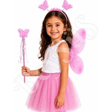 BeySüS Parti Çocuk Kelebek Kanadı Pembe