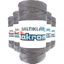 Royaleks Group 5 Adet Polyester Makrome Ipi 423 Gri 100 gr