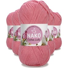 Royaleks Group 5 Adet Cotton Lüks Yelek Tunik Kazak Bluz Hırka Ipi Yünü Gül Pembe 97551