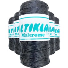 Royaleks Group 5 Adet Polyester Makrome Ipi 68 Füme Gri 100 gr