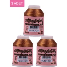 Royaleks Group 3 Adet Altınbaşak Oya ve Dantel Ipi 20 gr - Royaleks - No: 428