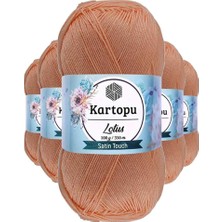 Royaleks Group 5 Adet Lotus Bikini Büstiyer Bluz Örgü Ipi  K277 Şeftali
