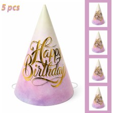 BeySüS 5 Li Kutulu Happy Birthday Parti Şapkası