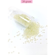 Royaleks Group Dökme Cam Kum Boncuk (11/0) 2 mm - 20 Gram -  Krem - BNC012