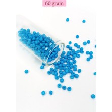 Royaleks Group Dökme Cam Kum Boncuk Büyük Boy (6/0) 4 mm - 60 Gram - Açık Mavi - BNC142