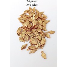 Royaleks Group Oya Abiye Bileklik Kolye Pleksi Metalik Plastik Pul Altın Renk 24 Gram 255 Adet - BNC546
