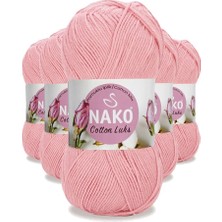 Royaleks Group 5 Adet Cotton Lüks Yelek Tunik Kazak Bluz Hırka Ipi Yünü Açık Pembe 97548