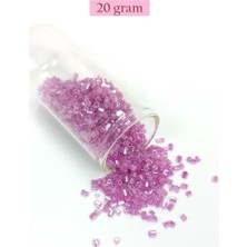 Royaleks Group Kesme Cam Boncuk 2mm - 20 Gram - Şeffaf Eflatun -BNC311