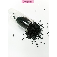 Royaleks Group Dökme Cam Kum Boncuk (11/0) 2 mm - 20 Gram -  Siyah - BNC010