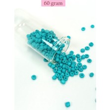 Royaleks Group Dökme Cam Kum Boncuk Büyük Boy (6/0) 4 mm - 60 Gram - Camgöbeği Yeşili - BNC118